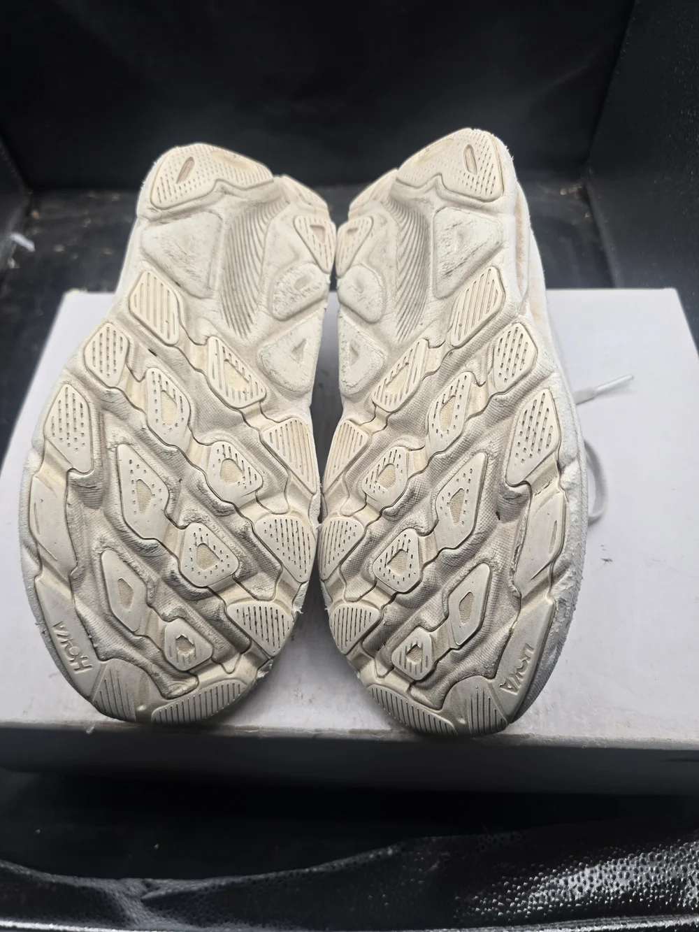 Hoka One One Men's White‎ Athletic Running Shoes